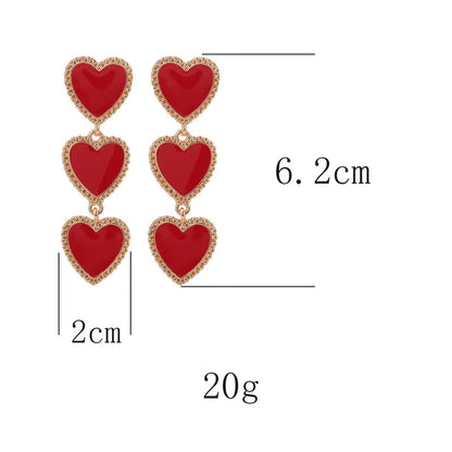 Brincos de Coração em Liga